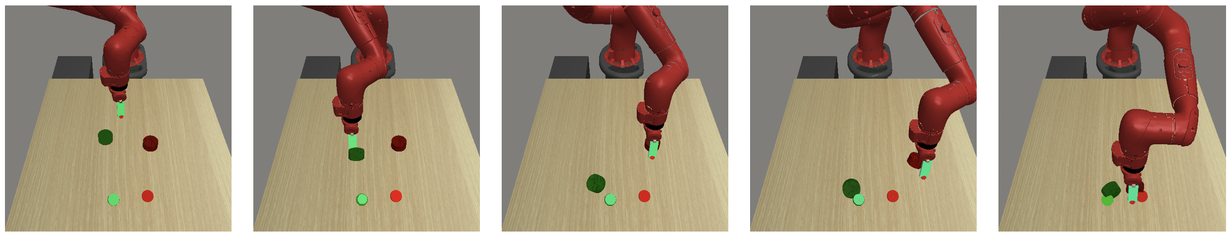 **C-Planning** is an algorithm for goal-conditioned RL that uses an automatic curriculum of waypoints to learn policies that can solve complex tasks, such as manipulating multiple objects in sequence to achieve a goal, without requiring any reward functions, manual distance functions, or human demonstrations.